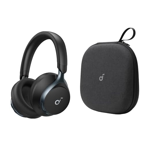 Soundcore by Anker, Space One, Active Noise Cancelling Headphones with Protective Case, 2X Stronger Voice Reduction, 40H ANC Playtime, App Control, LDAC Hi-Res Wireless Audio, Comfortable Fit