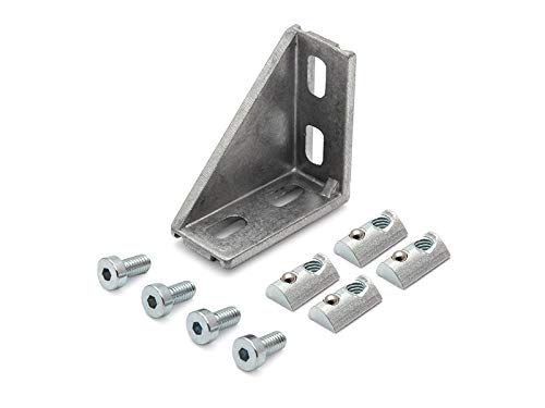 Angle 20 x 40 I type de Nut 5 avec kit de fixation, VPE = 2 pièces