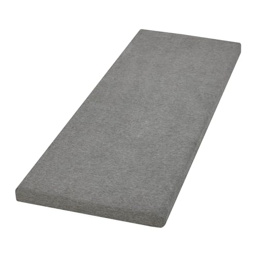 Shinnwa 長座布団 50×150cm 3人掛けソファー用 ソファパッド ロングソファクッション 低反発+高反発 二層構造 長い 座布団 お昼寝 ごろ寝マット 大人 体圧分散 底付き感無し 車中泊 防災 滑り止め 洗えるカバー グレーの商品画像（Amazon）