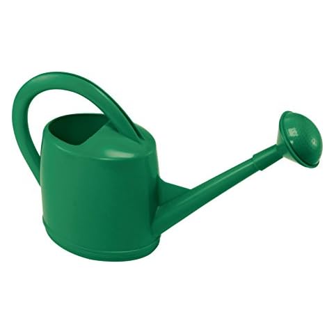 Dramm Premium High Grade Long Spout Watering Can, for Indoor/Outdoor House Plants, Vegetables, Flowers, Green, 7 Liter Cover