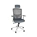Produktbild hjh OFFICE 732108 Profi Bürostuhl CAPTIVO Base W Stoff Grau/Weiß Drehstuhl ergonomisch, Netzrücken, höhenverstellbar