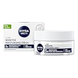 NIVEA MEN Sensitive Moisturising Cream (50ml), Face Care Moisturiser with Vitamin Pro Complex & 0% Alcohol for All-Day Relief from Skin Irritation & 48H Moisture, Ideal for Sensitive Skin