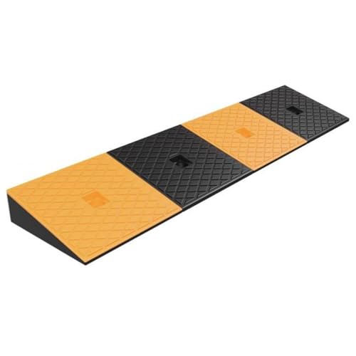 KIUYTQQ Rampas de Goma Antideslizantes para aceras,Resistentes,portátiles,de Perfil bajo,para sillas de Ruedas,autocaravanas y Bicicletas.