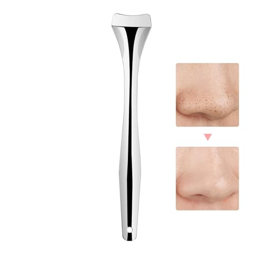 Juego de extractor de , extractor de comedones, portátil de acero inoxidable, raspador de poros faciales, pinzas para espinillas, herramienta de limpieza de poros