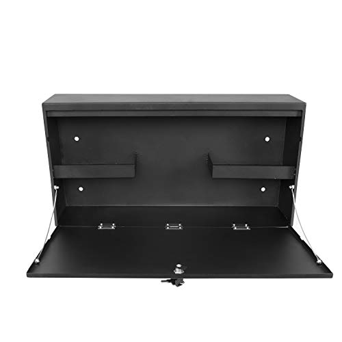 Hooke Road JK Tailgate Table Lock Box Locking Storage Compatible with Jeep Wrangler JK 15-18