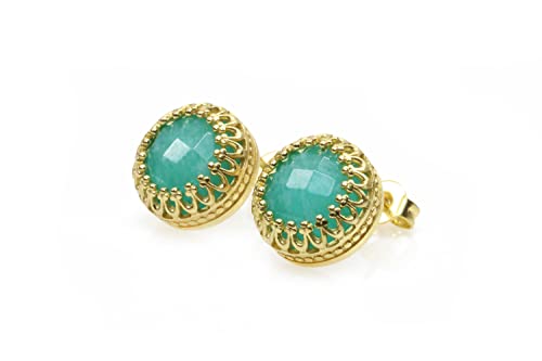 Boucles d'oreilles clou en or avec boîte cadeau pour anniversaire
