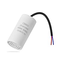 CBB60 450V 20uf 50/60HZ Anlaufkondensator, Motorbetriebskondensator, Motorkondensator, Entstörkondensator,ANGEEK Motorstartkondensator, Mikrofaradkondensator mit Draht