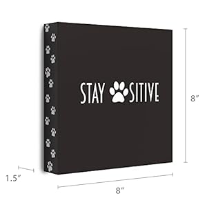 Barnyard Designs Wooden Box Sign Motivational Desk Decor, Primitive Decor Office Desk Decorations for Women Office Bathroom Shelf Decor Inspirational, Spiritual Décor (Stay Pawsitive) Barnyard Designs Wooden Box Sign Motivational Desk Decor Primitive Decor Office Desk Decorations for Women Office Bathroom Shelf Decor Inspirational Spiritual Decor Stay Pawsitive