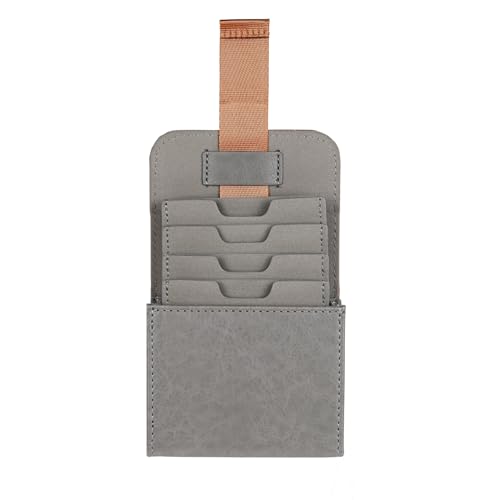 SIOTI Camera Lens Filter Case 4 Pockets, Leather Filter Pouch, with 3PCs Cleaning Cloth, Compatible with Less than 62mm Camera Lens Circular UV/ND/GND/CPL Filter