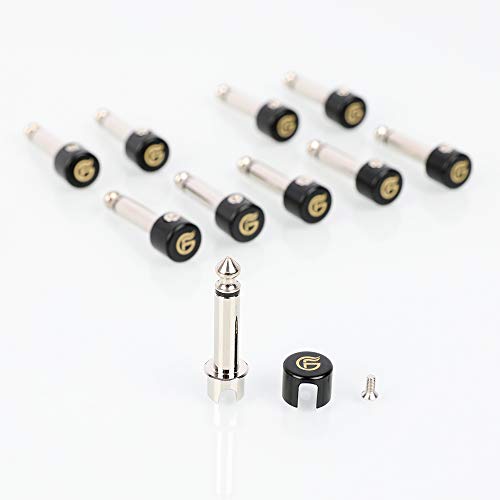 Ghost Fire Solderless Pedalboard Cable Kit - No Cable Stripping Required,6.5Ft Cable & 10 Nickel Plated Copper Tip Connectors For Guitar Effects & Pedal Board，With Cutter, Bolt Driver (Sp-01) #TOP3