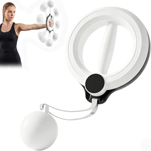 Infinity Arm Hoop, Appareil de Musculation Intelligent pour Les Bras, avec Suivi numérique, Rotation à 360° et manivelle pour Un entraînement Complet des Avant-Bras à Domicile (A)
