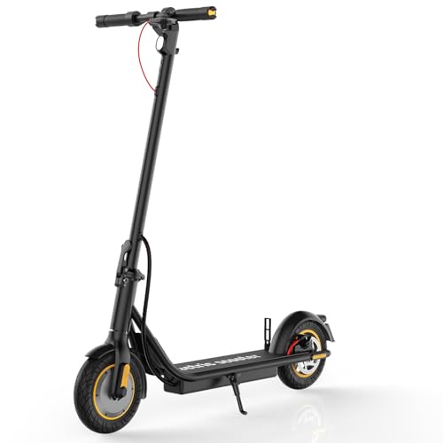 electric scooter 1034 solid tires 500w motor 19mph max speed amp 21 miles range folding e-scooter for adults and teens with smart app cruise control dual-brake system