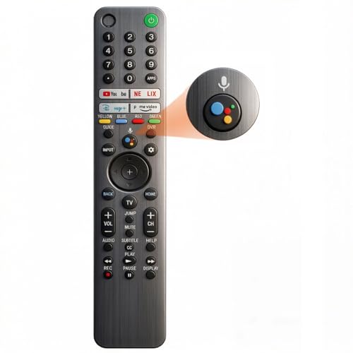 RMF-TX520U - Mando a distancia de voz para Sony TV - Mando a distancia de repuesto para Sony XBR/KD/XR Series X80J, X85J, X90J, A80J, X80CJ, etc