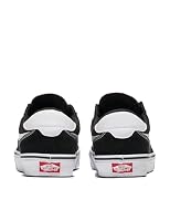 Vans Men's Brooklyn LS Shoe, Suede/Canvas Black/White, 10.5 — image 3