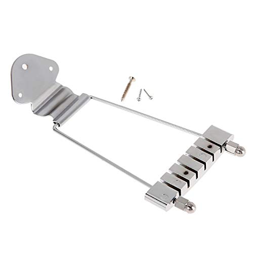 RuleaxAsi 6 Cordas Trapézio Guitarra Ponte Ponte Ajustável Ponte de Metal Peças de Reposição para Ja