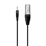 Xingsiyue Cable de Repuesto para Micrófono Compatible con Sony UWP V1/D11/D21/P03B Receptores - Cable Macho Balanceado TRS de 3,5 mm (1/8Inch) a XLR de 3-Pines