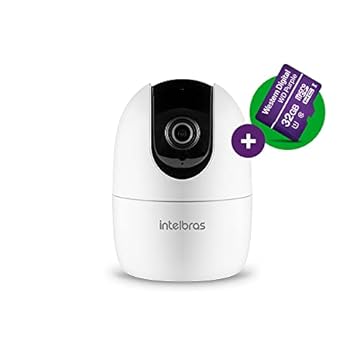 Câmera Inteligente Interna 360° Compatível com Alexa Wi-Fi iM4 C com MicroSD 32GB Branco Intelbras