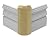 1" x 2 1/2" x 6" Poplar (Paint Grade) Outside Corner Base Block, Trim Molding (6)