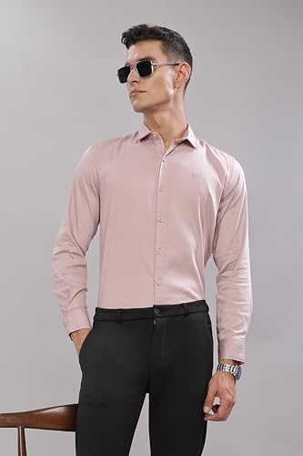 Image of Men's Cotton Lycra Slim Fit Shirt with Full Sleeves
