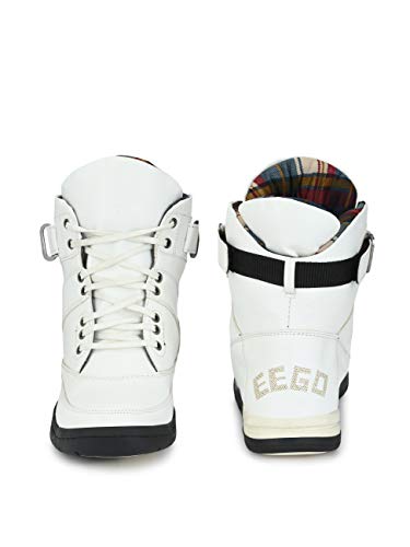 Image of Eego Italy Men's Premium High Top Boots (NR-6-White-11)