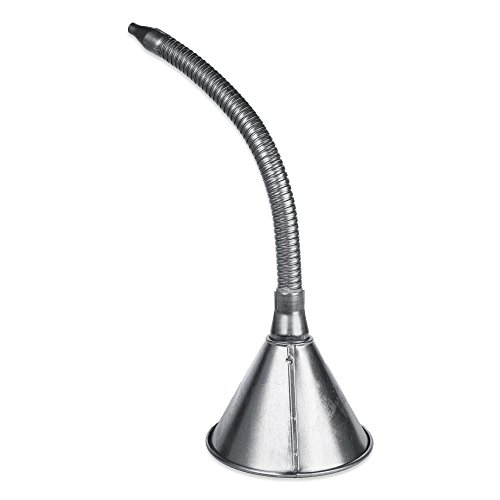 Wirthco 94460 1 Qt Galvanized Funnel W/ 14'' Flexible Spout cover