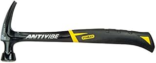 Stanley FatMax Antivibe flache Klauenhammer (567 g Kopfgewicht, 340 mm Länge, weicher Handgriff, Stimmgabel-Form) FMHT1-51278