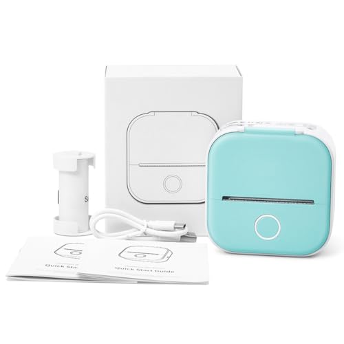Hanabitx Impresora Doodle Dash, impresora de bolsillo para Bluetooth, impresora Bluetooth portátil para fotos, notas, álbum de bricolaje, resistente y fácil de usar, verde