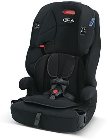 Graco Tranzitions 3-in-1 Harness Booster Car Seat, Forward Facing Car Seat, Highback, to Backless Booster, Black
