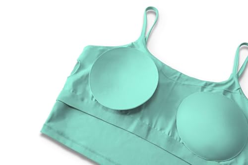 Image of ECOPARTY Wirefree Padded Yoga Sports Bra for Women - Moisture Wicking Quick Dry Workout Crop Tank Camisole