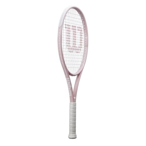 Image of Wilson Intrigue SE 105 Adult Tennis Racket - Grip Size 3-4 3 /8 inch, Strung with Synthetic Gut Natural at Mid Range Tension