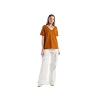 United Colors of Benetton T-Shirt 3BVXD400H, Ruggine 2R8, S Donna