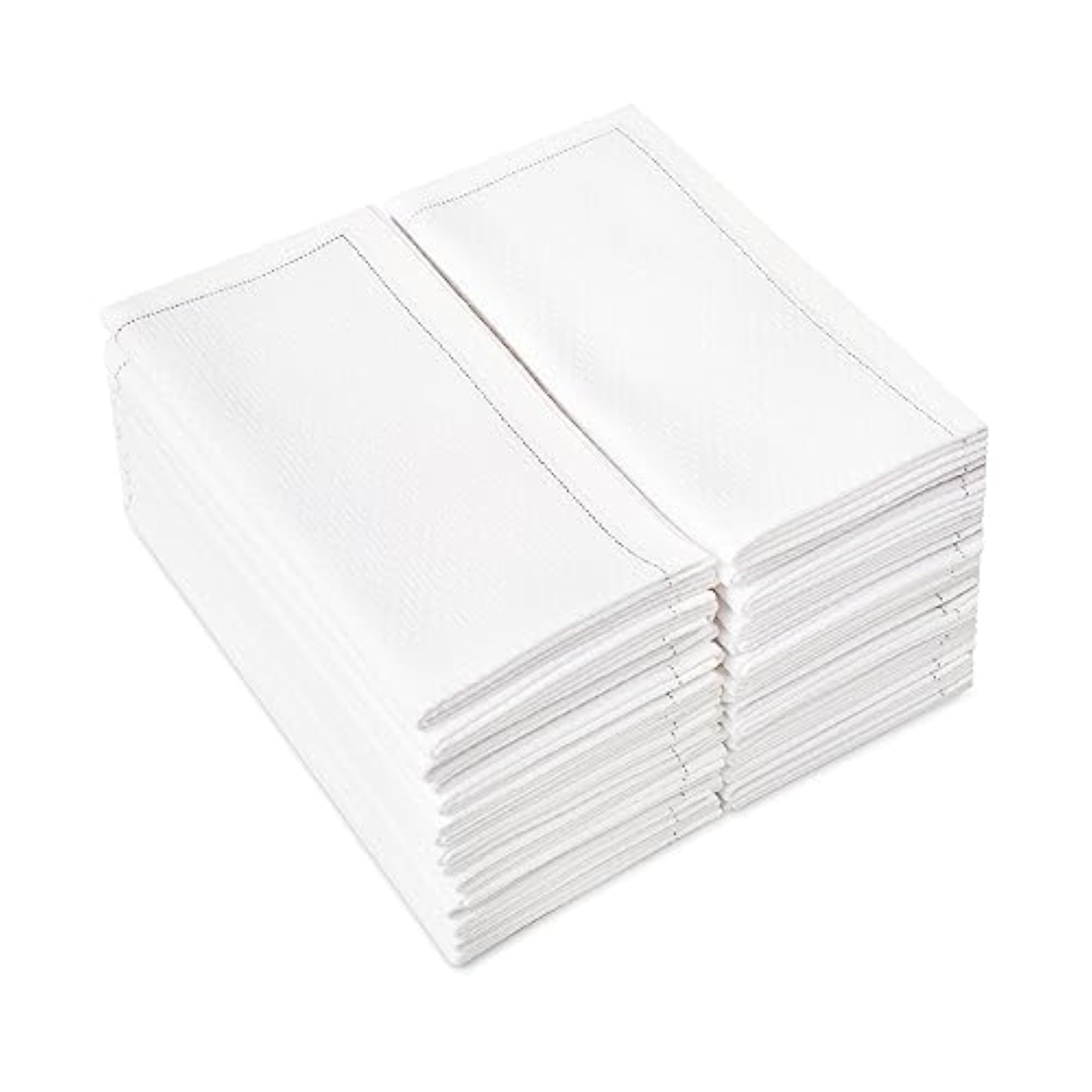 Disposable White Hand Towels for Bathroom, 100% Cotton