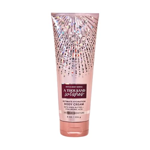 Bath & Body Works Ultimate Hydration Body Cream For Women 8 Fl Oz 1- Pack (8 Ounce (Pack of 1), A Thousand Wishes)