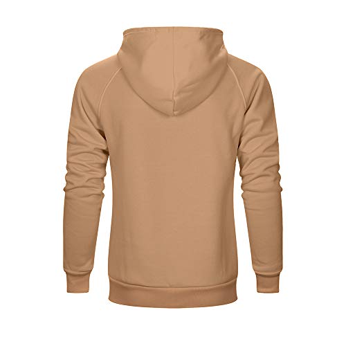 Lbl Leading The Better Life 43237-2 Lbl Men'S Casual Pullover Hoodies Long Sleeve Hooded Sweatshirts Khaki L thumb #1
