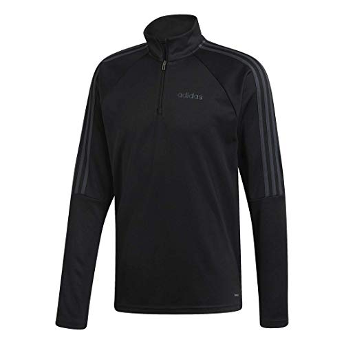 adidas mens Sereno 19 Training Top Black/Dark Grey/Grey Medium