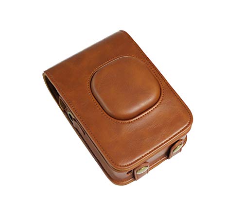 CC1161b Camera Case Compatible with Fuji Nistax Mini LiPlay Artificial Leather Brown