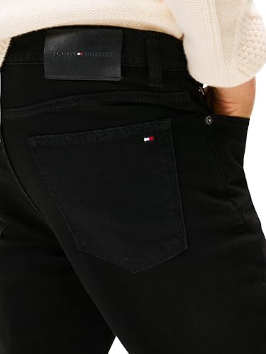 Tommy Hilfiger Herren Jeans Hose Bleecker Burn Black Slim Fit, Schwarz (Burn Black), 38W/36L – Ansicht 3