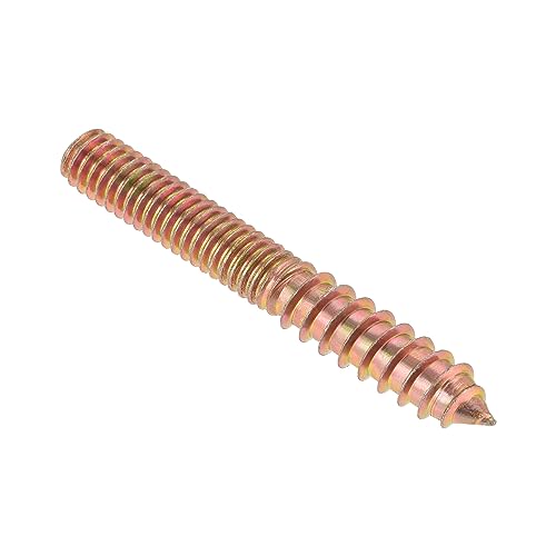 Image of uxcell 5 /16-18 x 2-1 /2 inch Hanger Bolts Double Head Dowel Screw for Wood Furniture 20pcs