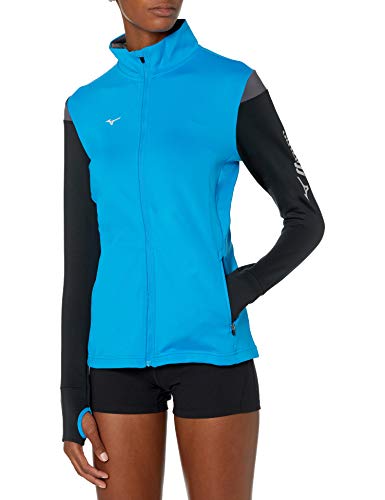 Mizuno Horizon Full Zip Volleyball Jacket Diva Blue/Black/Charcoal