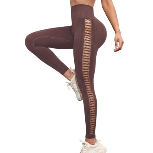 Pantalon de yoga avec maille et effet push-up pour sublimer la silhouette.