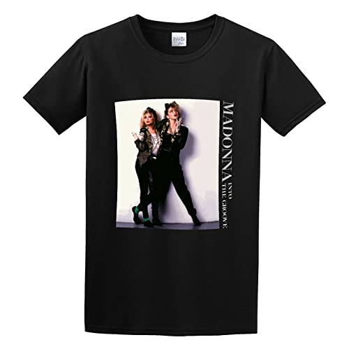 Madonna Into The Groove - Camiseta 100% algodón para hombre, Negro, XXL