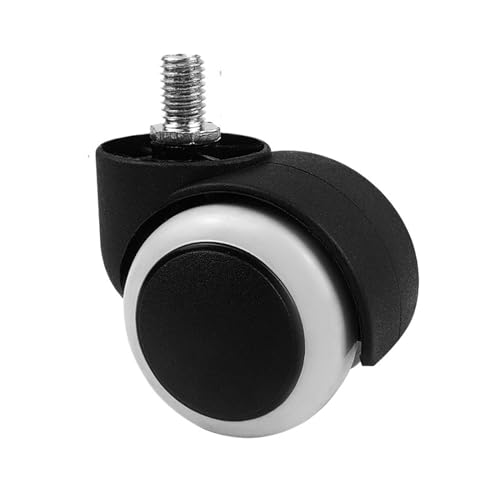 5 Pieces/lot 2 inch Swivel Chair Wheels Office casters Computer Accessories Silent(Screw-White)