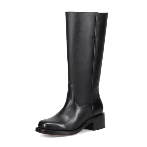 Frye Campus 14L Iconic Tall Boots for Women Crafted from Signature Montana Leather with Goodyear Welt Construction and Stacked Leather Heel – 13” Shaft Height