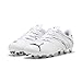 PUMA Attacanto Firm, Artificial Ground Soccer Cleats Sneaker, White Black, 12 US Unisex Big Kid