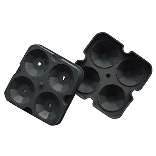 Eiswürfelform Silikon, 4-Fach 3-Set Eiswürfelbehälter,WiederverwendbaresIce Eisformen,BPA Frei Cube Tray Eisformen,für Cocktail, Whisky, Saft