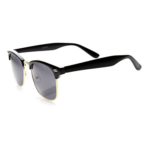 Image of zeroUV Half Frame Semi-Rimless Horn Rimmed Sunglasses