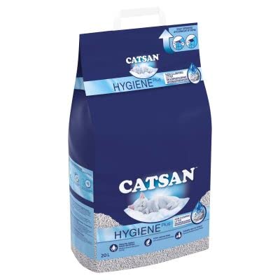 Catsan Hygiene Non-Clumping Cat Litter, 3 Packs (3 x 20L)