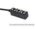 CERRXIAN 10-inch RJ45 Splitter RJ45 1 macho a 3 hembra LAN Ethernet...