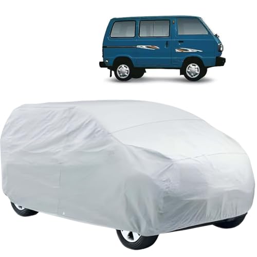 Image of Car Cover for Maruti Suzuki Omni|Water Resistant Maruti Suzuki Omni Car Body Cover with Triple Stitched Fully Elastic|Anti Dust,Durable, Heat Resistant, UV Proof Car Body Cover |Silver