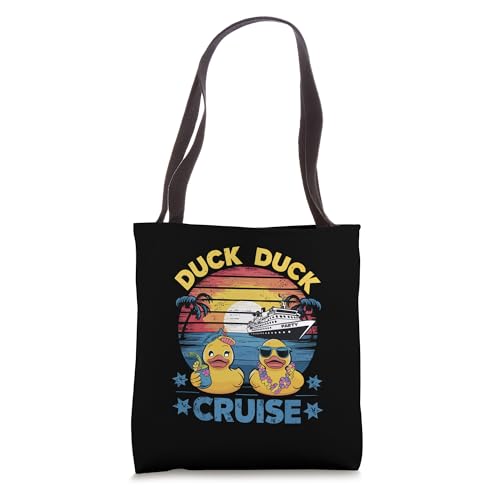 Bolso tote temático de vacaciones en crucero con pato divertido para viajeros miniatura 1